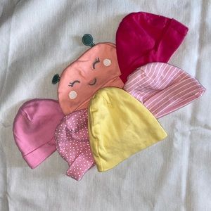 Set of 6 baby hats